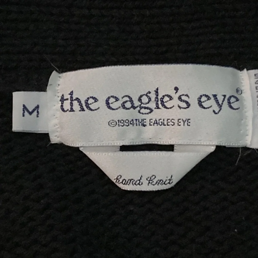 Vintage Eagle’s Eye Chunky Knit Bear Cardigan Grandma core Sweater Women’s New M - Picture 9 of 11